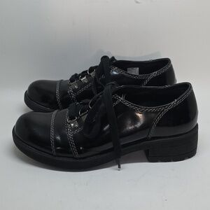 Rocket Dog Black Patent Leather Lace Up Shoes 8 1/2 M